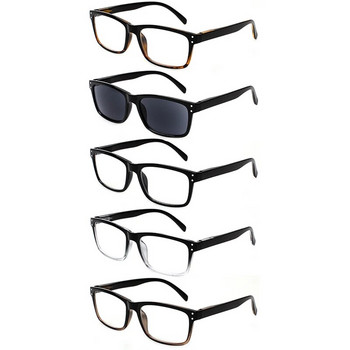 Ανδρικά και γυναικεία γυαλιά ανάγνωσης Henotin Ορθογώνιος σκελετός με ρετρό μεντεσέ με ελατήρια Τα ποιοτικά γυαλιά οράσεως περιλαμβάνουν αντηλιακούς