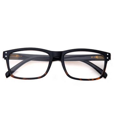 Henotin Lasīšanas brilles vīriešiem un sievietēm Retro Spring Hinge taisnstūra rāmji Kvalitatīvas brilles ietver saules lasītājus