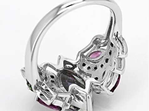 Dazzling Fire Opal Mystic Topaz Δαχτυλίδι Αμέθυστος Γαμήλιο κόσμημα αρραβώνων