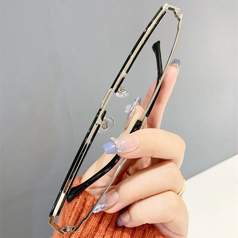 Luksusa zīmola Double Beam Frame Anti-blue Light Caurspīdīgas Datorbrilles Sieviešu Vīriešu Saulesbrilles UV400 Plakani Spoguļa Brilles