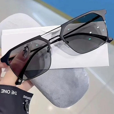 Kültéri színváltó fotokróm szemüvegek Klasszikus mínusz dioptriás szemüvegek férfiaknak Női luxus négyzet alakú rövidlátó szemüvegek