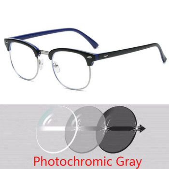 Хиперметропия с диоптър SPH 0 +0,5 +1 +1,5 +2 +2,5 +3 +3,5 +4 +4,5 +5 +5,5 +6,0 Половина метална рамка Фотохромни завършени очила за четене
