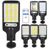 Saulės energija maitinamas LED sieninis prožektorius, vandeniui atsparus judesio jutiklis, lauko sieninė lempa 3 režimų nuotolinio valdymo pultas, skirtas priekinių durų sienai