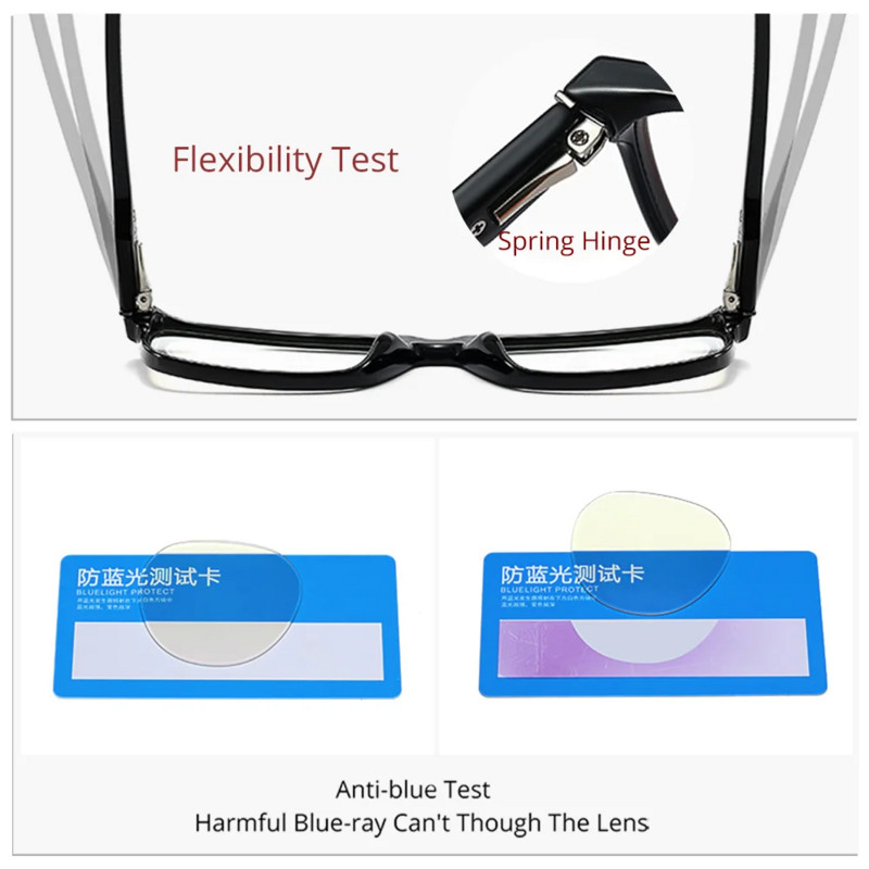 Ralferty TR90 kvadrātveida briļļu ietvars vīriešiem pretzilas gaismas brilles sievietēm 0 dioptrijas pakāpes optiskais rāmis vīriešu briļļu rāmis