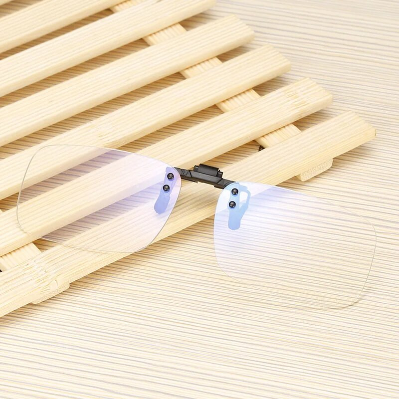 Anti Blue Light Akiniai Moteriški Vyriški Užsegami akiniai Skaidrūs Kompiuterinis Telefonas Mėlynos spalvos akiniai madingi segtukas Atverčiami akiniai