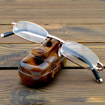 Сгъваеми кристални лещи Сгъваеми очила за четене Включва кехлибарена преносима кутия за очила +0,75 +1 +1,25 +1,5 +1,75 +2 +2,25 +2,5 до +6