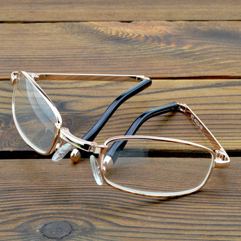 Κρυστάλλινα αναδιπλούμενα γυαλιά ανάγνωσης με αναδιπλούμενο φακό Περιλαμβάνει πορτοκαλί φορητή θήκη γυαλιών +0,75 +1 +1,25 +1,5 +1,75 +2 +2,25 +2,5 έως +6
