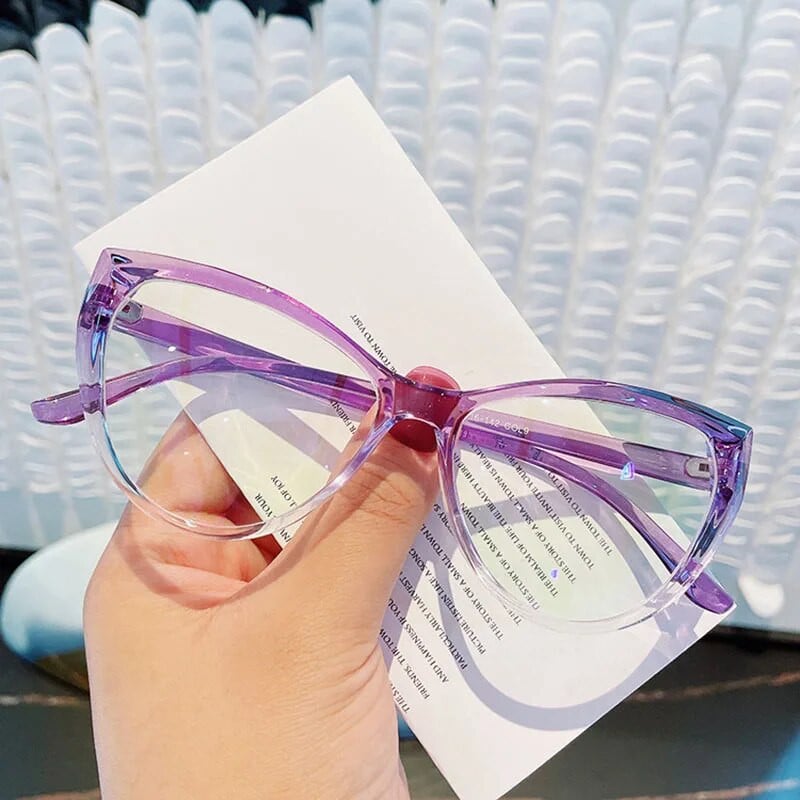 Retra Cat Eye Frame Clear Lens Glasses Simple Myopia Nerd Spectacles Βαθμός -0,5 -1,0 -2,0 -3,0 -4,0 έως -6,0