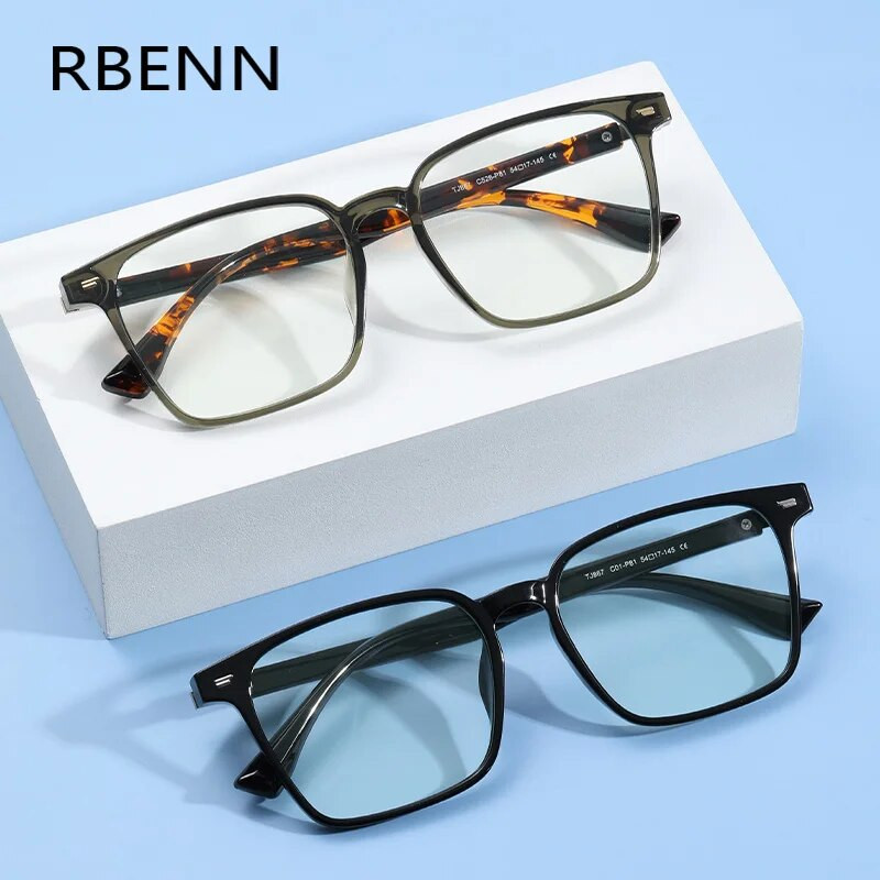 RBENN New Vintage Square Anti Blue Rays Szemüvegek Férfi Női Kék Fényt Blokkoló Számítógépes Játék szemüveg TR90 Optikai Keret UV400