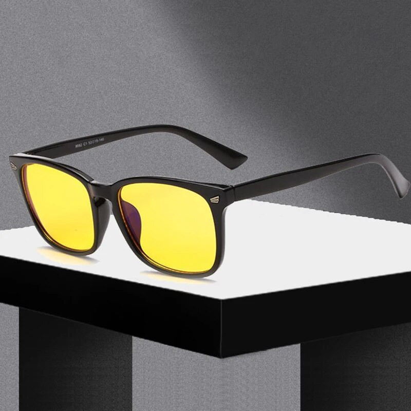 Pretzilas gaismas Brilles Vīrieši Sievietēm Datorspēļu brilles Lielizmēra rāmis Anti UV Anti Blue Rays Brilles A8082