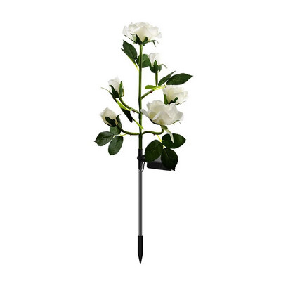 7 galvutės LED saulės modeliavimo rožių lelijos Gėlės LED šviesa sodo kiemo vejos nakties lempa kraštovaizdžio sodas namų dekoravimas gėlės