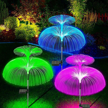 Solar LED Lights Outdoor Waterproof Solar Power Jellyfish Garden Decor Lawn Pathway Lamp 7 Color Changing