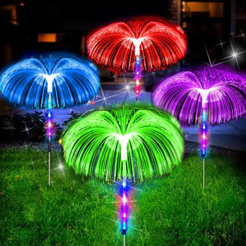 Solar LED Lights Outdoor Waterproof Solar Power Jellyfish Garden Decor Lawn Pathway Lamp 7 Color Changing