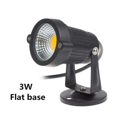 COB āra dārza gaisma LED zāliena lampas smaile 10W 7W 5W 3W ūdensnecaurlaidīga spuldze 220V 110V 12V ainava IP65 ceļa prožektors