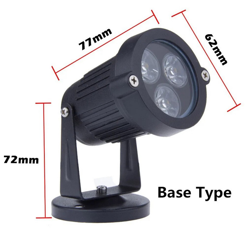 220V 110V lauko LED sodo vejos šviestuvai 9W kraštovaizdžio lempos smaigalys, atsparus vandeniui 12V tako lemputės šiltai balti žali prožektoriai