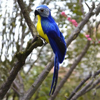 6 цвята 25 см Симулация на папагали Птици Изкуствени папагали Домашна градина Декорация на двор