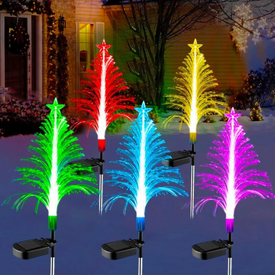 Saulės Kalėdų tako šviestuvai LED lauko vandeniui atsparūs Kalėdų dekoro kiemo sodo kiemo vejos šviestuvai