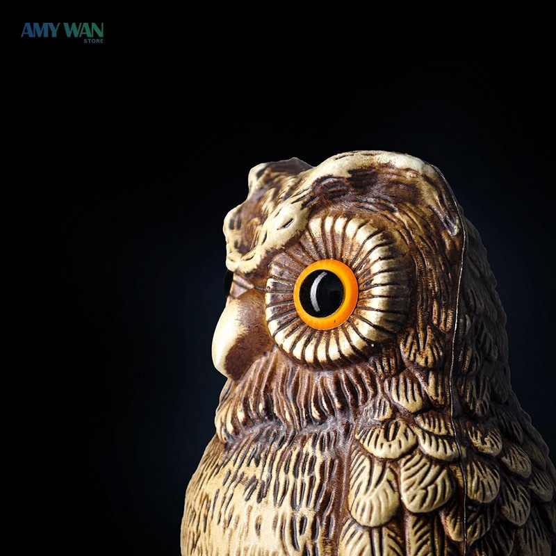 Dekoratīvā pūce Reālistisks dzīvnieku Putnubiedēkļa dekors Zālāju dārza Miniatūras Figūriņas Mājai un dārzam Statuju dekorēšanas piederumi