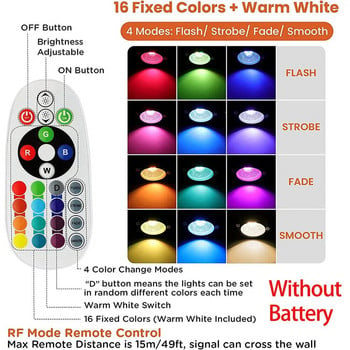 Безплатна доставка IP65 Външна LED вградена прожектор RGBW Spike Spotlight 12V 110V 220V Коледна крушка за градинско осветление