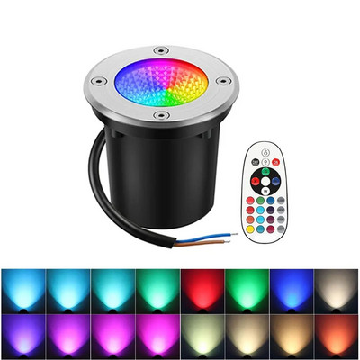 Nemokamas pristatymas IP65 lauko LED palaidotas taškinis šviestuvas RGBW smaigalys prožektorius 12V 110V 220V kalėdinė lemputė sodo apšvietimui