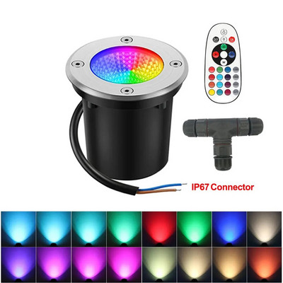 Nemokamas pristatymas IP65 lauko LED palaidotas taškinis šviestuvas RGBW smaigalys prožektorius 12V 110V 220V kalėdinė lemputė sodo apšvietimui