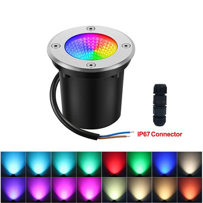 Nemokamas pristatymas IP65 lauko LED palaidotas taškinis šviestuvas RGBW smaigalys prožektorius 12V 110V 220V kalėdinė lemputė sodo apšvietimui