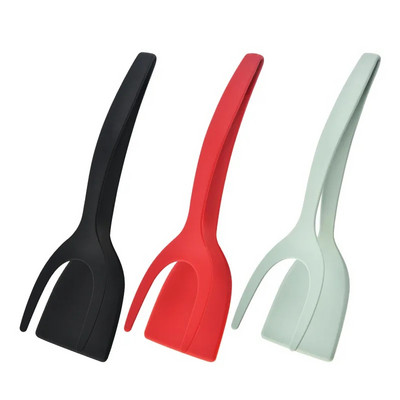 2 σε 1 Grip Flip Tongs Eggs Tongs French Toast Pancake Egg Clamp Omelet Turners Μαγειρική λαβίδα Gadgets Αξεσουάρ κουζίνας
