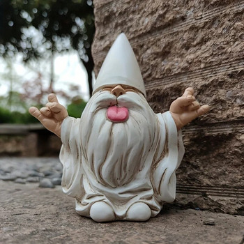 1 τμχ Rocker Gnome Garden Statues Will Your Fairy Garden and Garden Gnomes Outdoor Statues, Garden Gnome Statue, Garden Decor