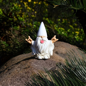 1 τμχ Rocker Gnome Garden Statues Will Your Fairy Garden and Garden Gnomes Outdoor Statues, Garden Gnome Statue, Garden Decor