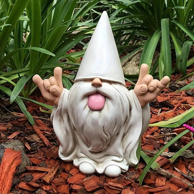 1 τμχ Rocker Gnome Garden Statues Will Your Fairy Garden and Garden Gnomes Outdoor Statues, Garden Gnome Statue, Garden Decor