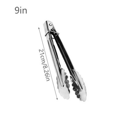 Nerūsējošā tērauda pārtikas knaibles Ēdienu gatavošanai BBQ Gaļas saspraudes Siltuma maize salāti Virtuves rīks 7/9/12 collas Neslīdoši trauki Virtuves piederumi