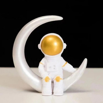 4 τμχ Φιγούρα Αστροναύτη Άγαλμα Φιγούρα Διαστημικού Γλυπτού Εκπαιδευτικό παιχνίδι Επιτραπέζιο Διακόσμηση σπιτιού Μοντέλο αστροναύτη για παιδιά Δώρο