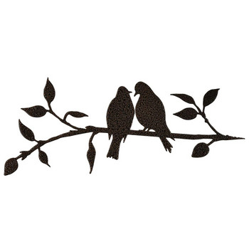 Колибри Метална птица Художествена декорация за вашия двор или дърво Метална арт симулация Силуети на птици Орнамент Градински декор