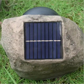 Solar Lawn Lamp Garden Outdoor Landscape Spotlight Waterproof Simulation Stone LED Light Yard Pathway Patio Fence Park Lighting