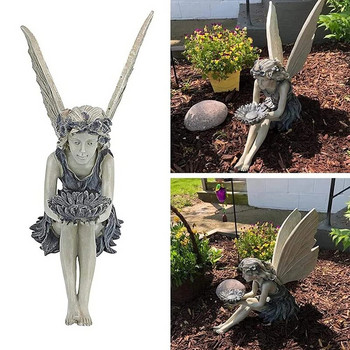 Статуя на фея Бижута от смола Градинска декорация Ангел Момиче Бижута от смола