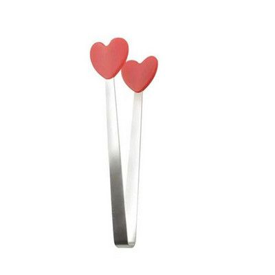 Kūrybingos mažos delninės silikoninės maisto žnyplės nerūdijančio plieno ledo segtukas mini desertas, saldainiai su ledukais, maisto indai BBQ spaustukai pasidaryk pats virtuvės įrankiai