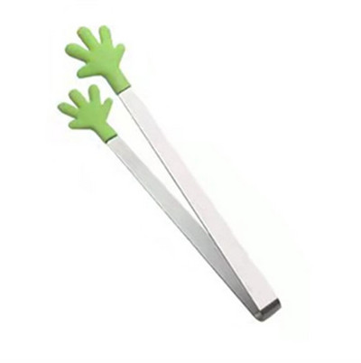 Kūrybingos mažos delninės silikoninės maisto žnyplės nerūdijančio plieno ledo segtukas mini desertas, saldainiai su ledukais, maisto indai BBQ spaustukai pasidaryk pats virtuvės įrankiai