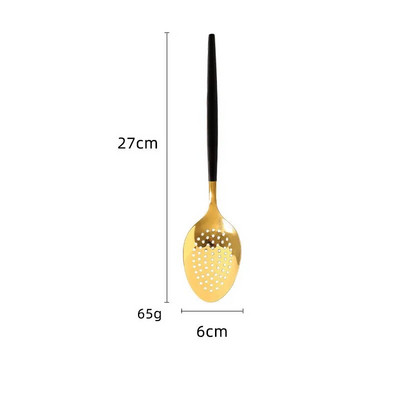 Nerūsējošā tērauda ar garu rokturi virtuves piederumi rīsu lāpstiņa zupas karote mājsaimniecības trauku servēšanai galda piederumu komplekts