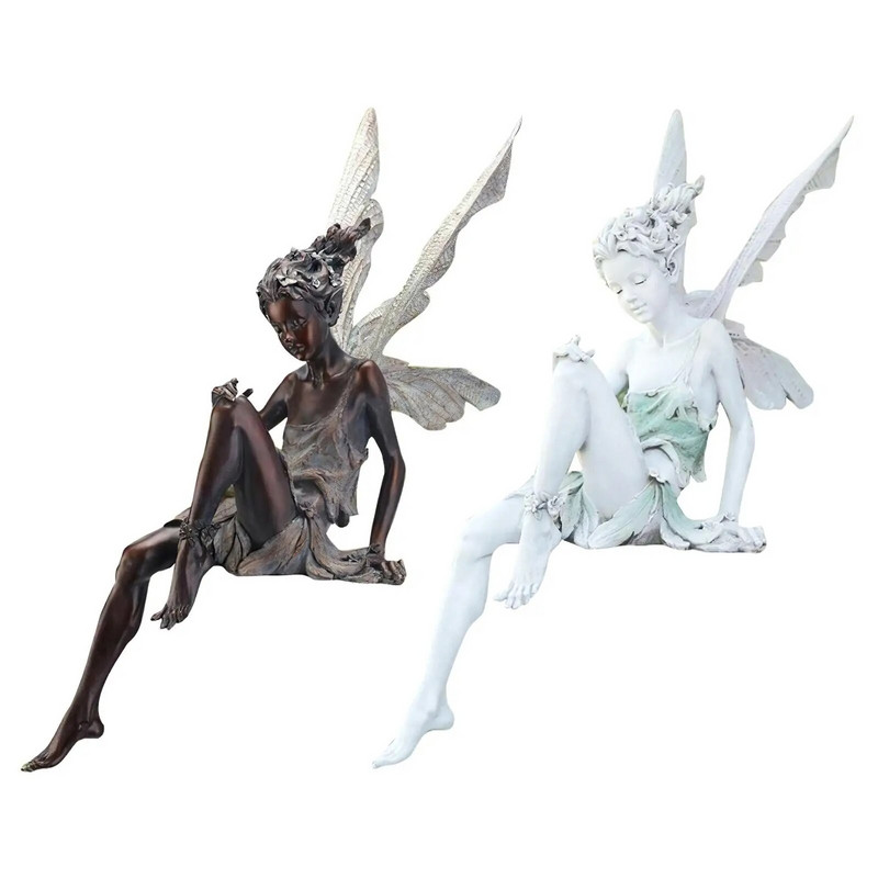 Dārza pasaku figūriņu strūklakas statuja Pretslīdes zīmogs lieveņa sliekšņa ornaments