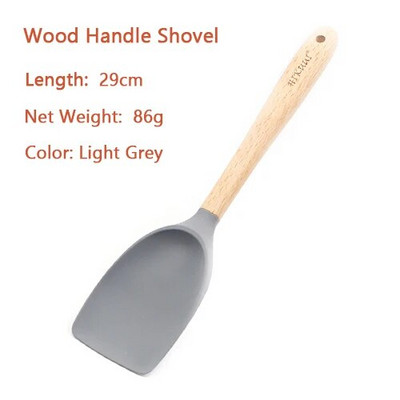 1vnt Nelipnus silikoninis nailonas maisto gaminimo įrankiai virtuvės šaukštai mentele Kastuvas Šepetys Spalvoti vaivorykštės virtuvės reikmenys virtuvės reikmenys