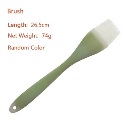 1vnt Nelipnus silikoninis nailonas maisto gaminimo įrankiai virtuvės šaukštai mentele Kastuvas Šepetys Spalvoti vaivorykštės virtuvės reikmenys virtuvės reikmenys