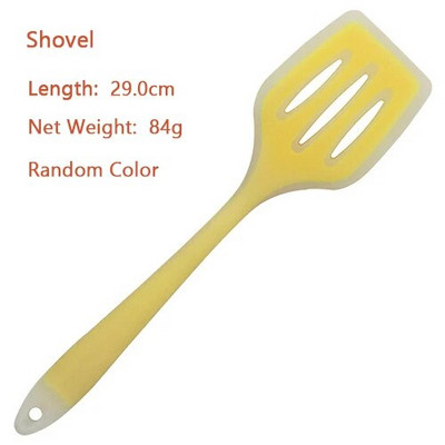 1vnt Nelipnus silikoninis nailonas maisto gaminimo įrankiai virtuvės šaukštai mentele Kastuvas Šepetys Spalvoti vaivorykštės virtuvės reikmenys virtuvės reikmenys