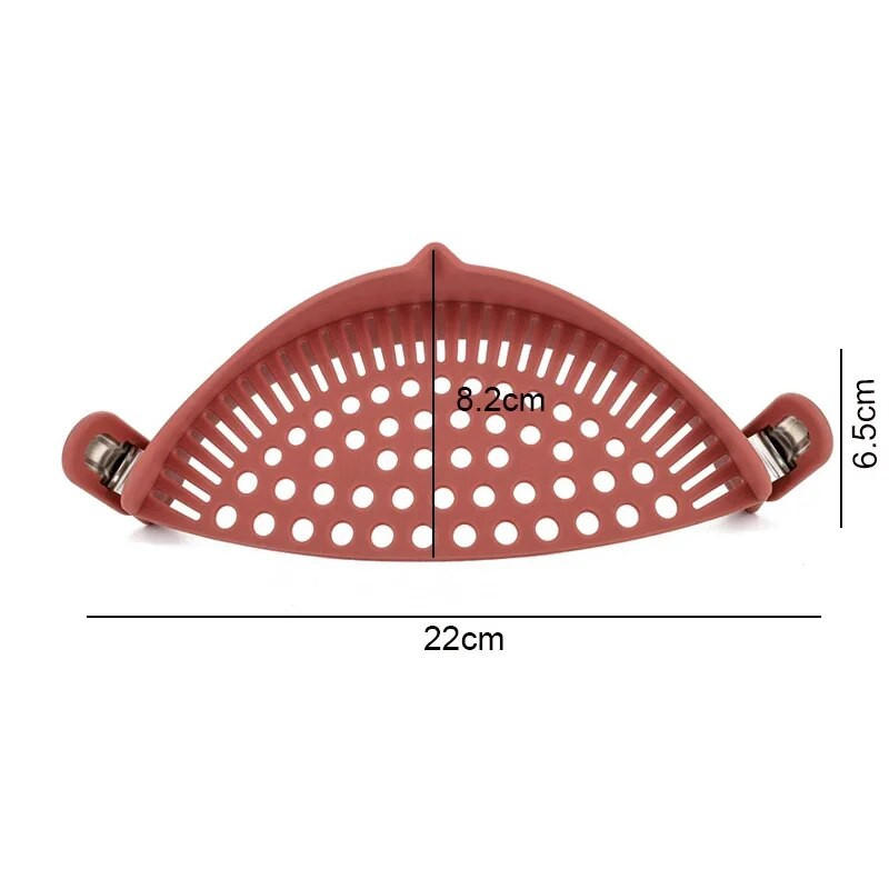 Silikoninis kanalizatorius Maisto nusausinimas Krepšelis Makaronai Daržovės Vandens nutekėjimas Baffle Drainer Įtaisai Priedai Maisto gaminimas Virtuvės įrankiai