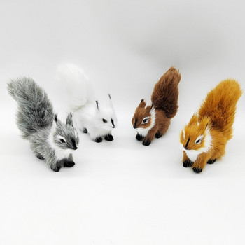 Μίνι Προσομοίωση Σκίουρος Λούτρινο Ζώο Στολίδι Χριστουγεννιάτικου Τραπεζιού Δώρο γενεθλίων για παιδιά Χαριτωμένο σκίουρος Μινιατούρες Χειροτεχνία