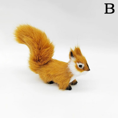 Mini simulācijas vāveres plīša dzīvnieku rotājumi Ziemassvētku galda rotājumi bērniem dzimšanas dienas dāvana Jauka vāvere Miniatūra Amatniecība