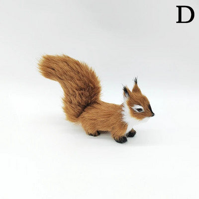 Mini simulācijas vāveres plīša dzīvnieku rotājumi Ziemassvētku galda rotājumi bērniem dzimšanas dienas dāvana Jauka vāvere Miniatūra Amatniecība