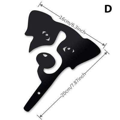 Āra dārza akrila dekorēšana restorāna pie sienas loga piekārta skulptūra dzīvnieks melns kaķis attēlu kolekcijas dāvana