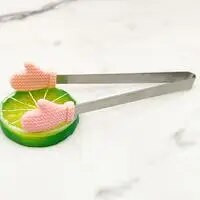 Loomingulised roostevabast terasest toidutangid jääklambrid kommide BBQ magustoit libisemiskindlad tangid teekomplekt Toidu serveerimisnõu Köögibaari tarvik