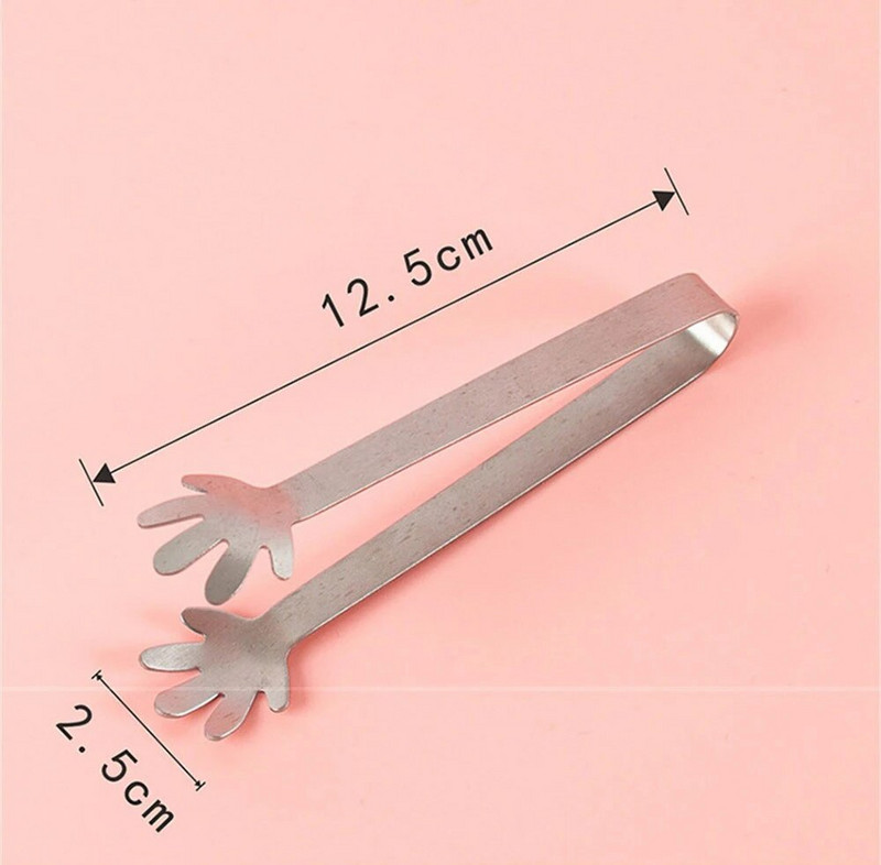 Loomingulised roostevabast terasest toidutangid jääklambrid kommide BBQ magustoit libisemiskindlad tangid teekomplekt Toidu serveerimisnõu Köögibaari tarvik