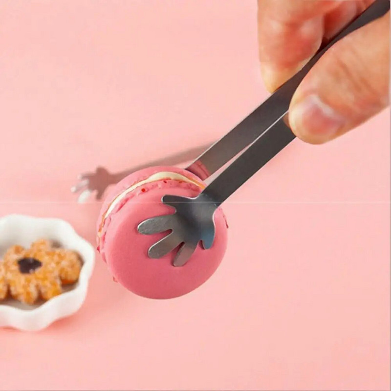 Loomingulised roostevabast terasest toidutangid jääklambrid kommide BBQ magustoit libisemiskindlad tangid teekomplekt Toidu serveerimisnõu Köögibaari tarvik